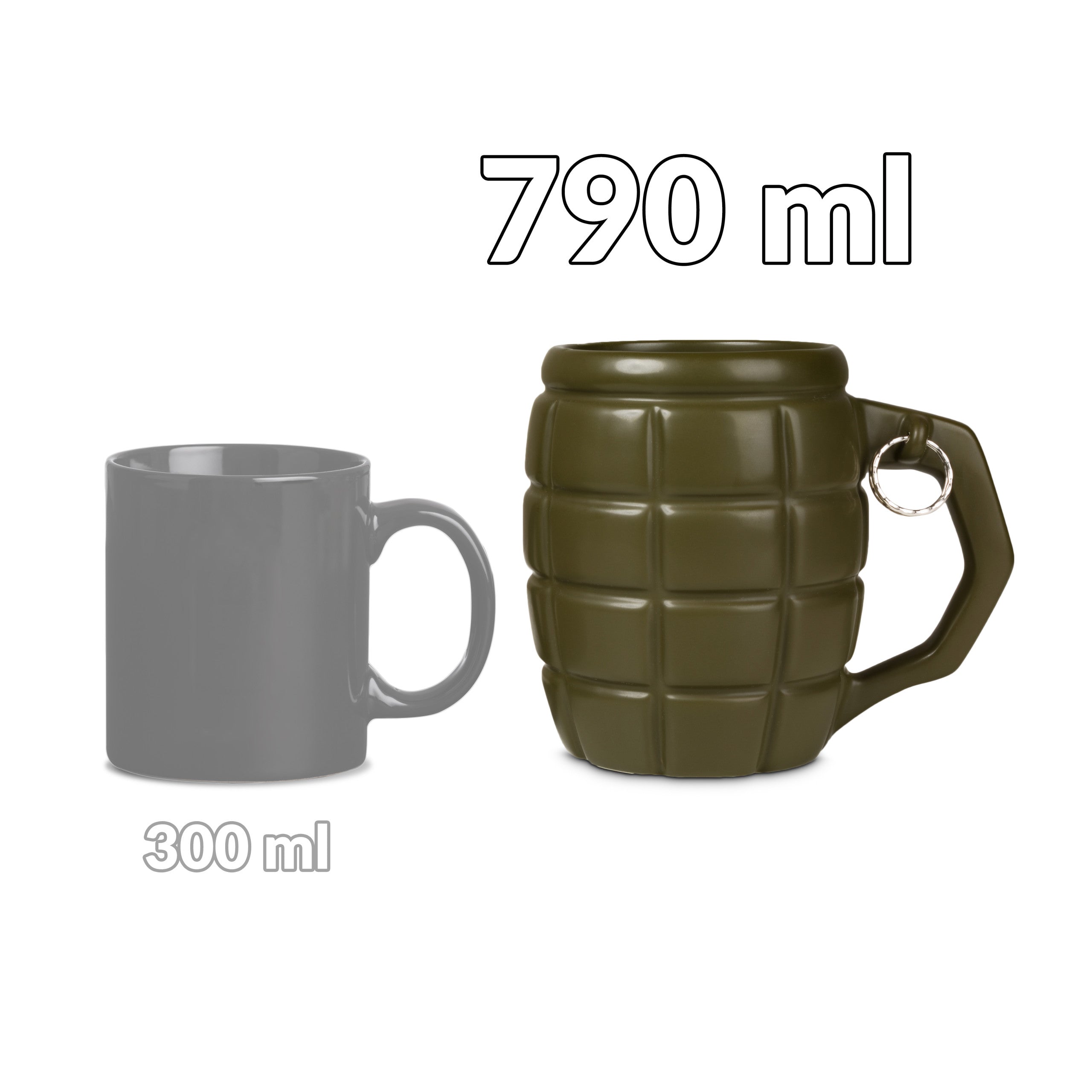 Gigantyczny Kubek Granat Zielony na Dzień Ojca